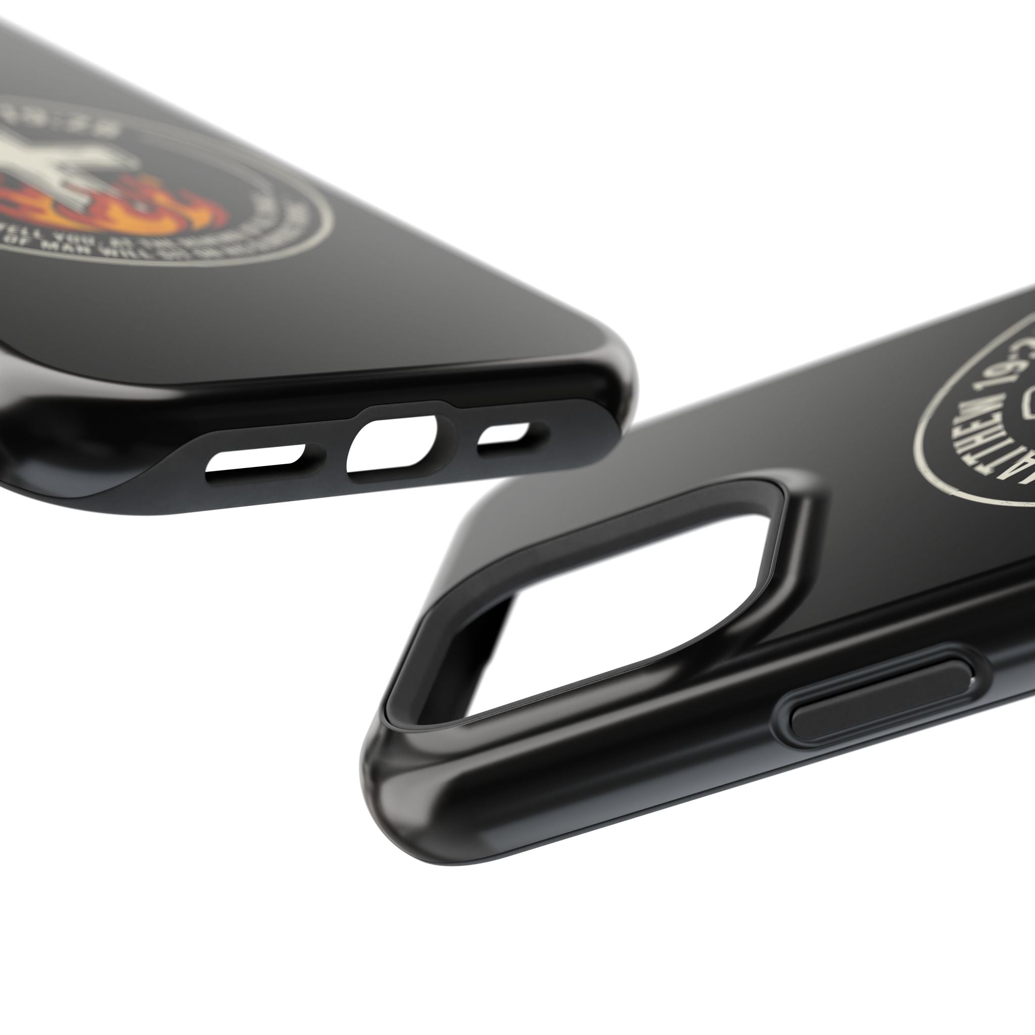Matthew 19:28 with Cross Magnetic Impact-Resistant Cases