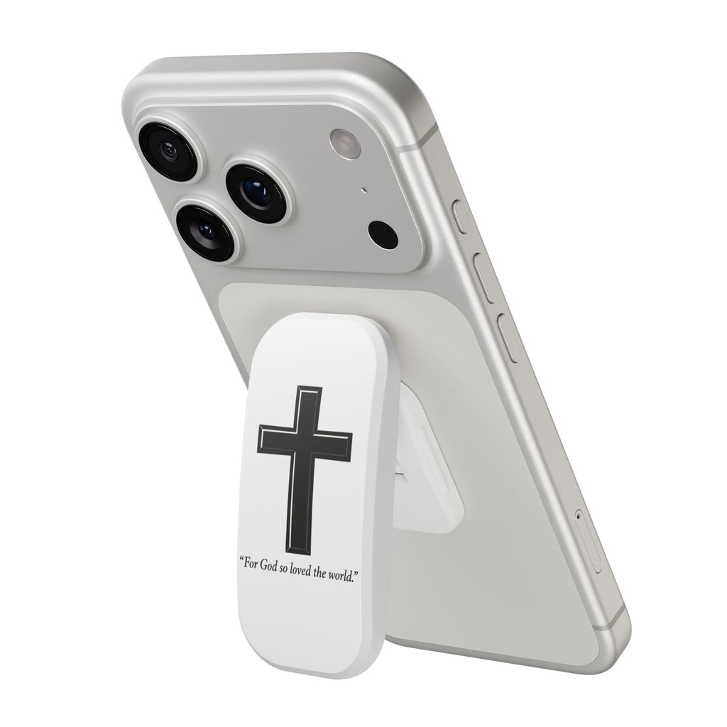 Cross with John 3:16 Clickit Phone Stand