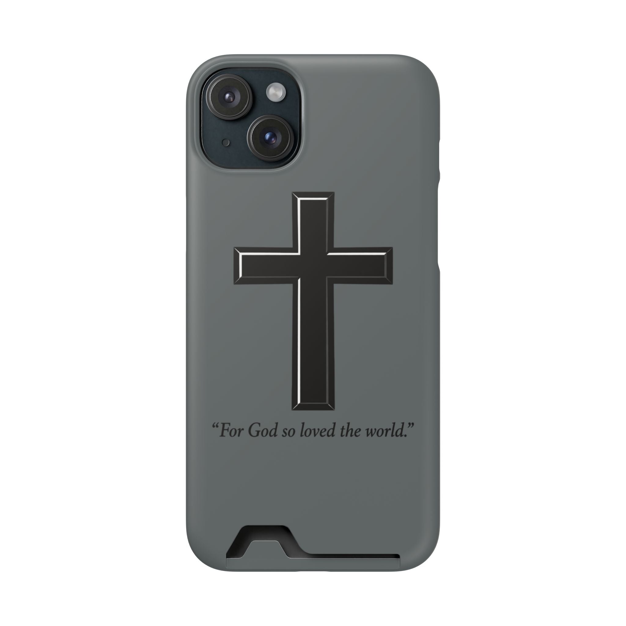 John 3:16 Phone Case (Card Holder)