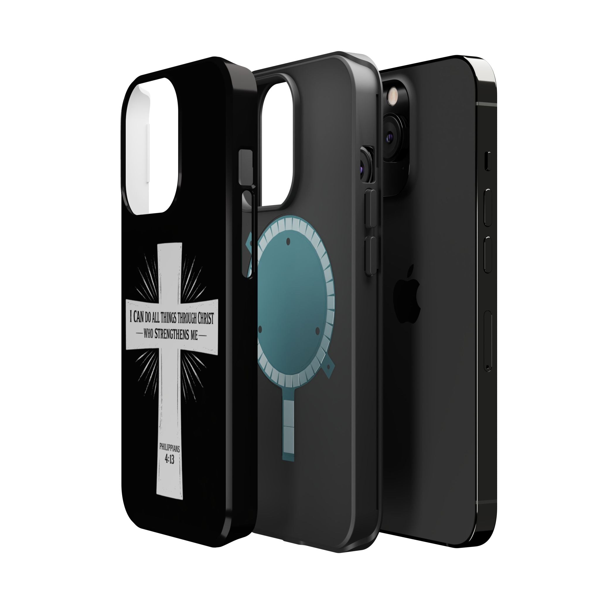 Philippians 4:13 Magnetic Impact-Resistant Cases