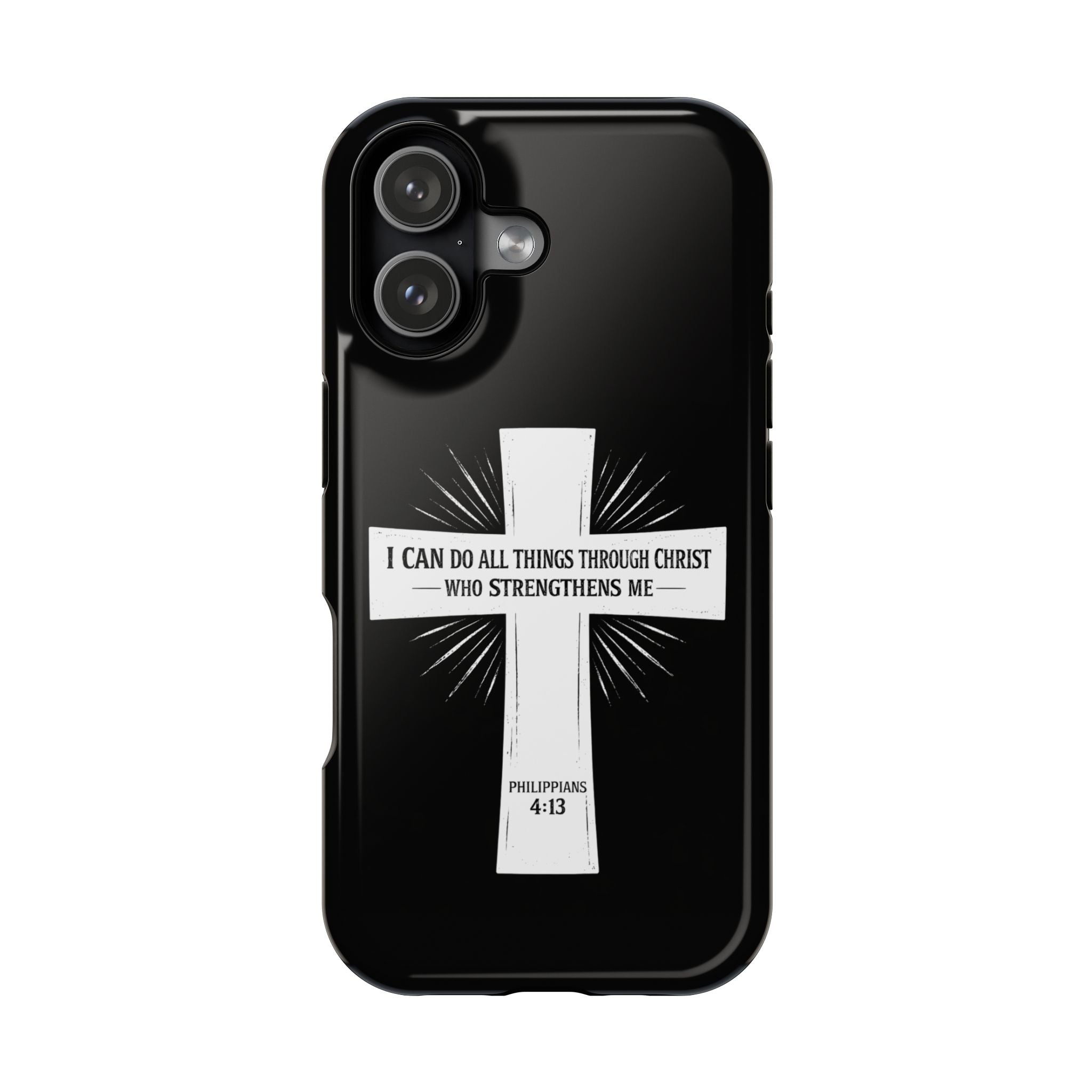 Philippians 4:13 Magnetic Impact-Resistant Cases