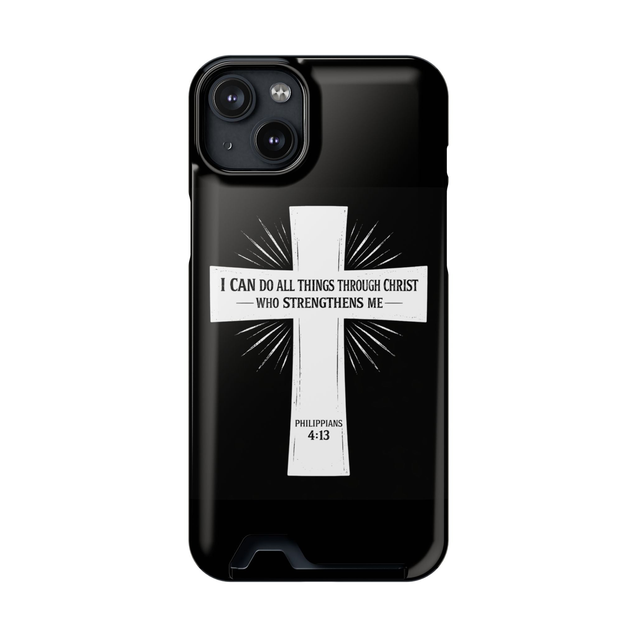 Philippians 4:13 Phone Case (Card Holder)