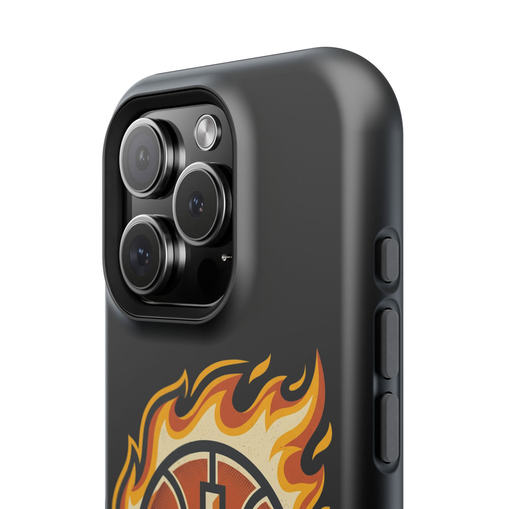 Basketball with cross and fire Impact-Resistant Cases