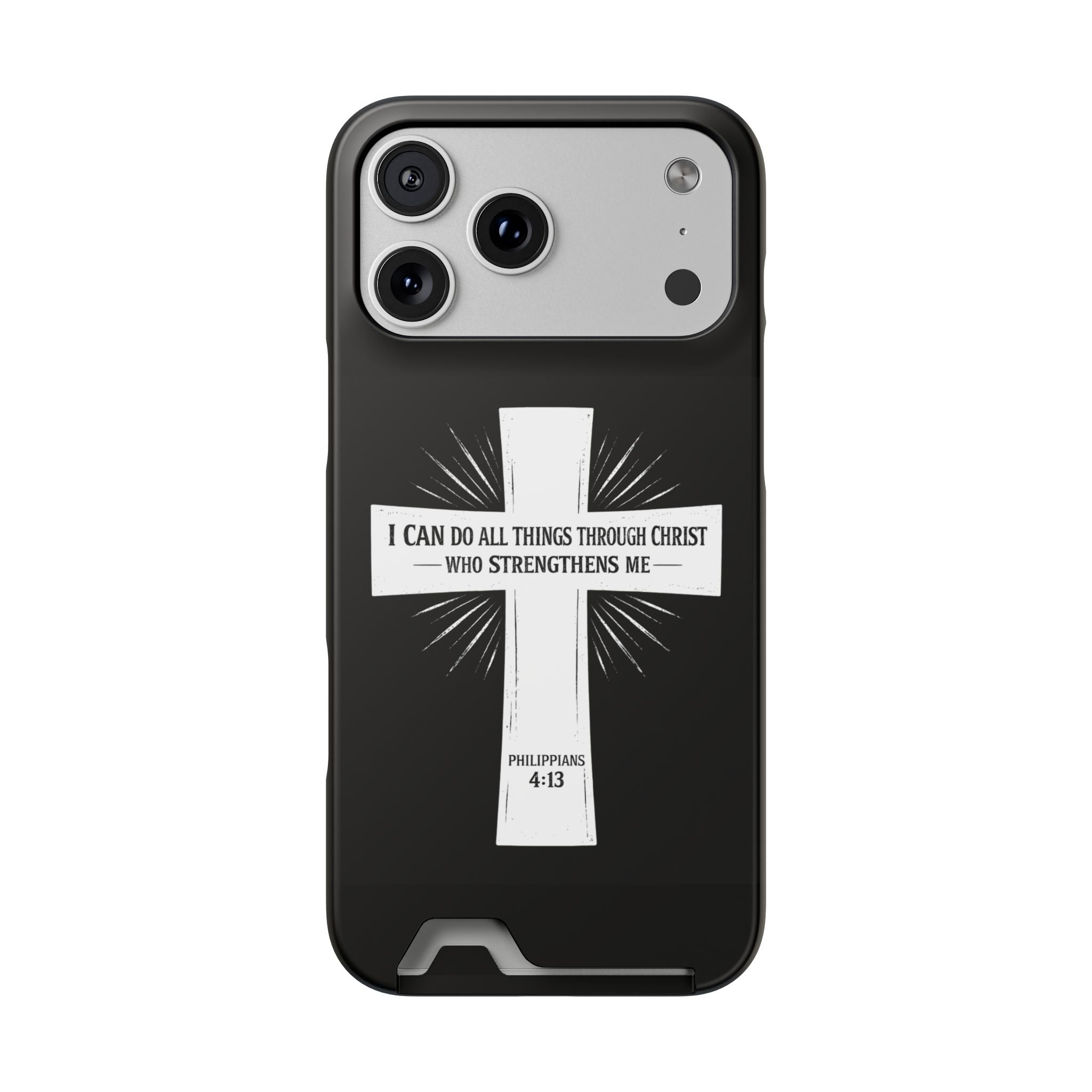 Philippians 4:13 Phone Case (Card Holder)