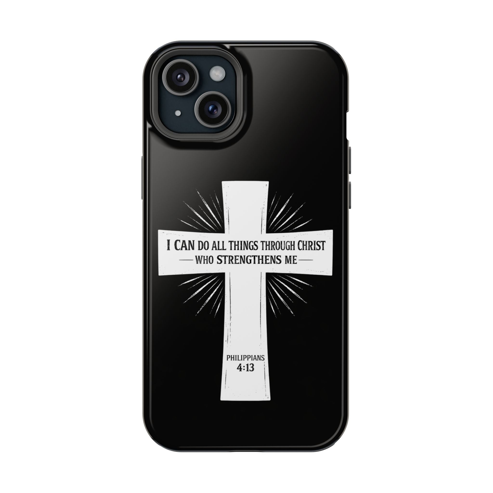 Philippians 4:13 Magnetic Impact-Resistant Cases