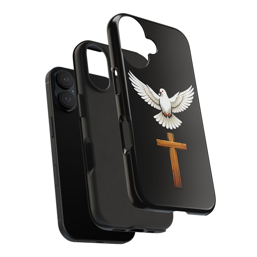 Dove and Cross Tough Phone Cases