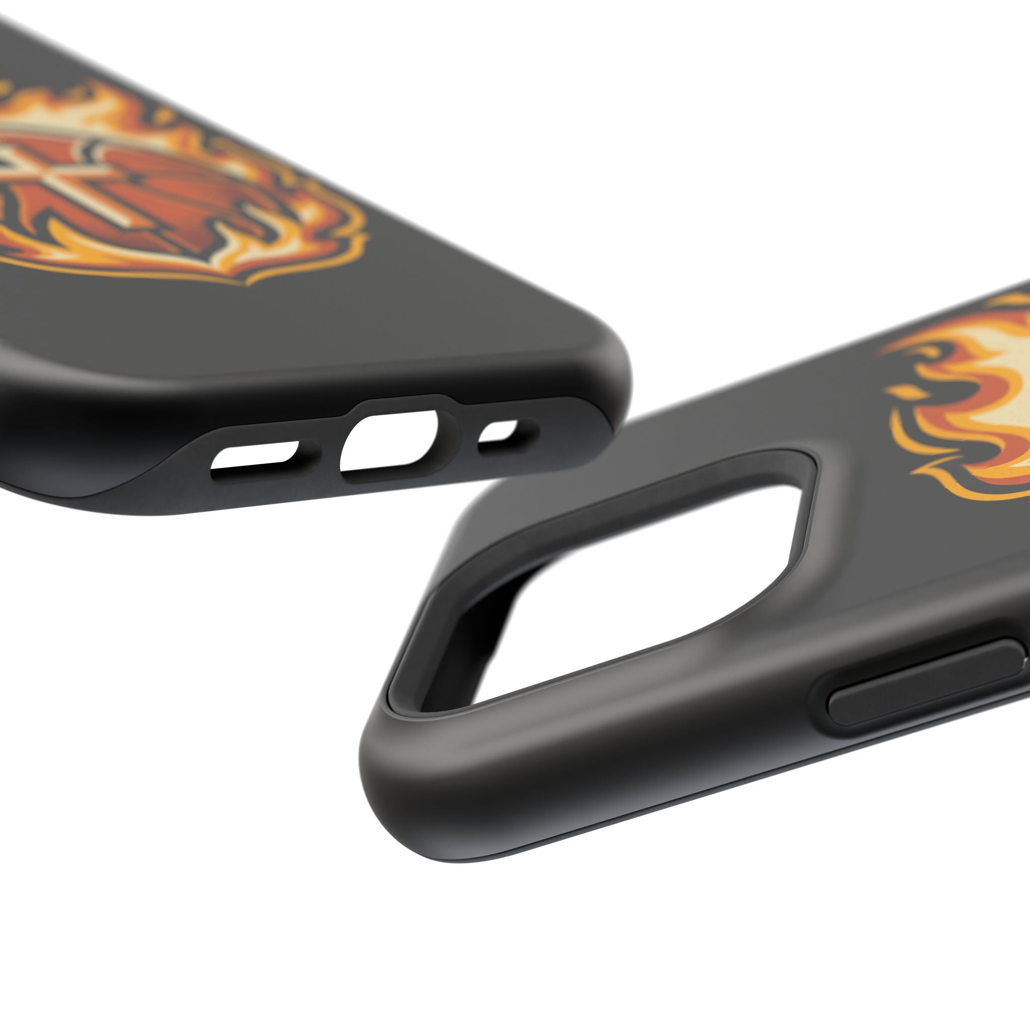 Basketball with cross and fire Impact-Resistant Cases