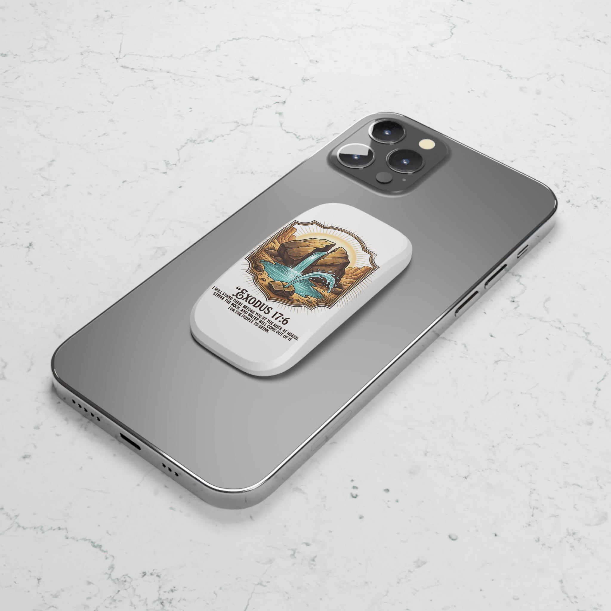 Exodus 17:6 Phone Click-On Grip