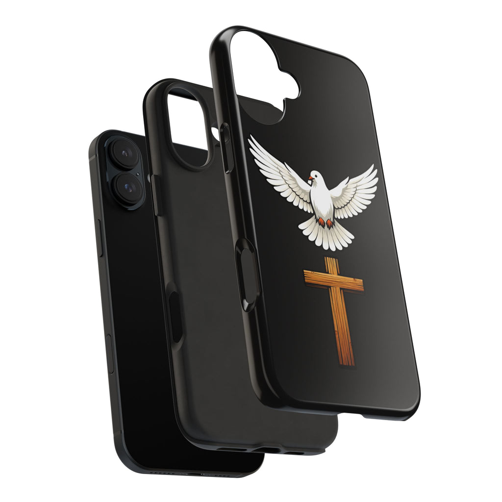 Dove and Cross Tough Phone Cases