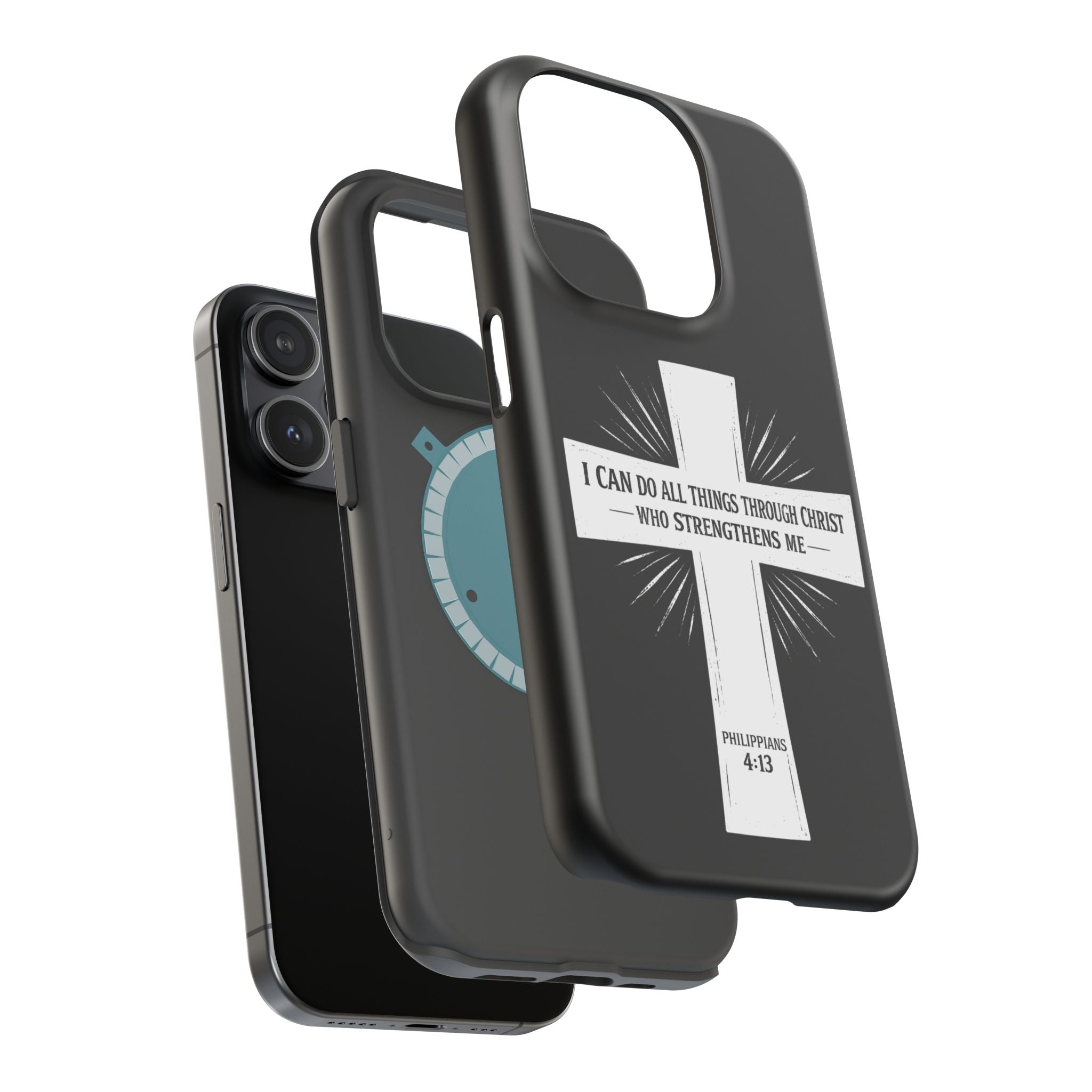 Philippians 4:13 Magnetic Impact-Resistant Cases