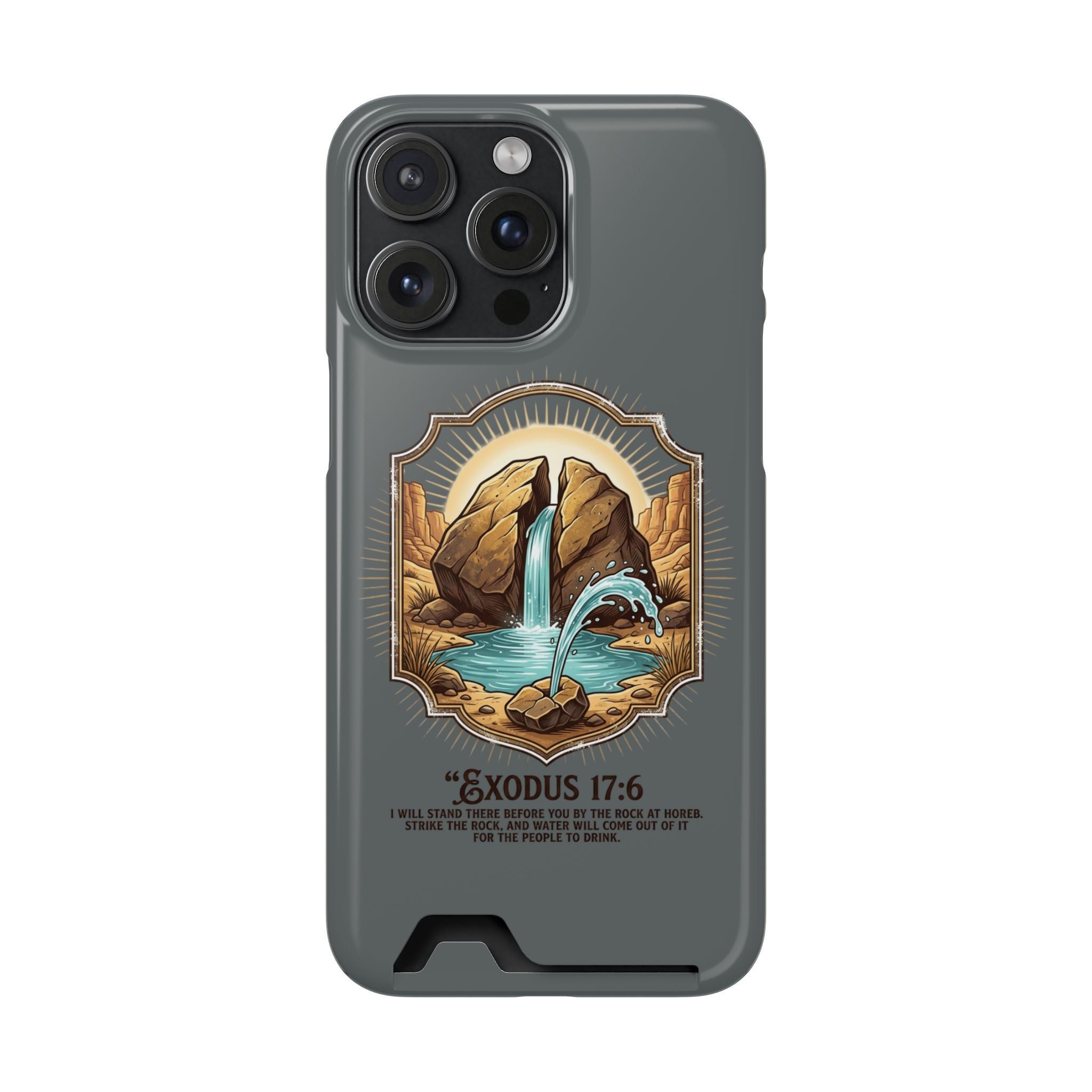 Exodus 17:6 Phone Case (Card Holder)