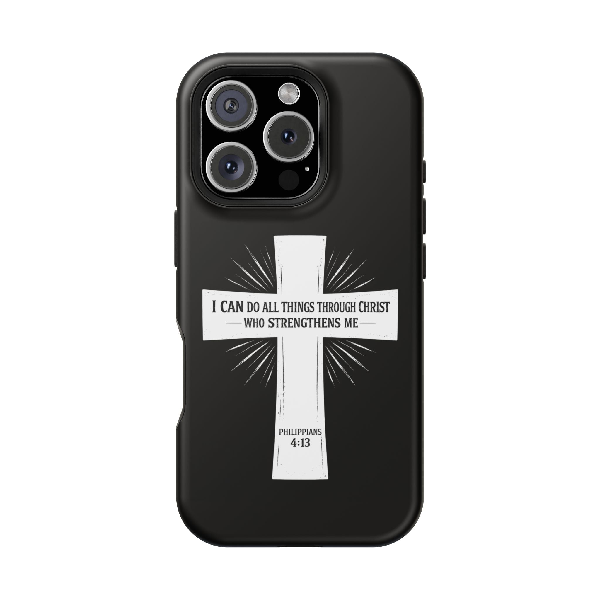 Philippians 4:13 Magnetic Impact-Resistant Cases