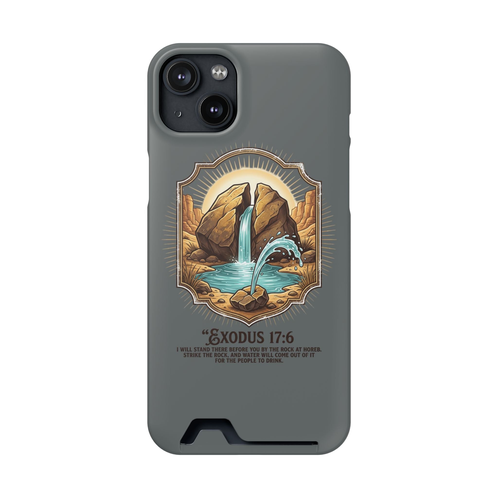 Exodus 17:6 Phone Case (Card Holder)
