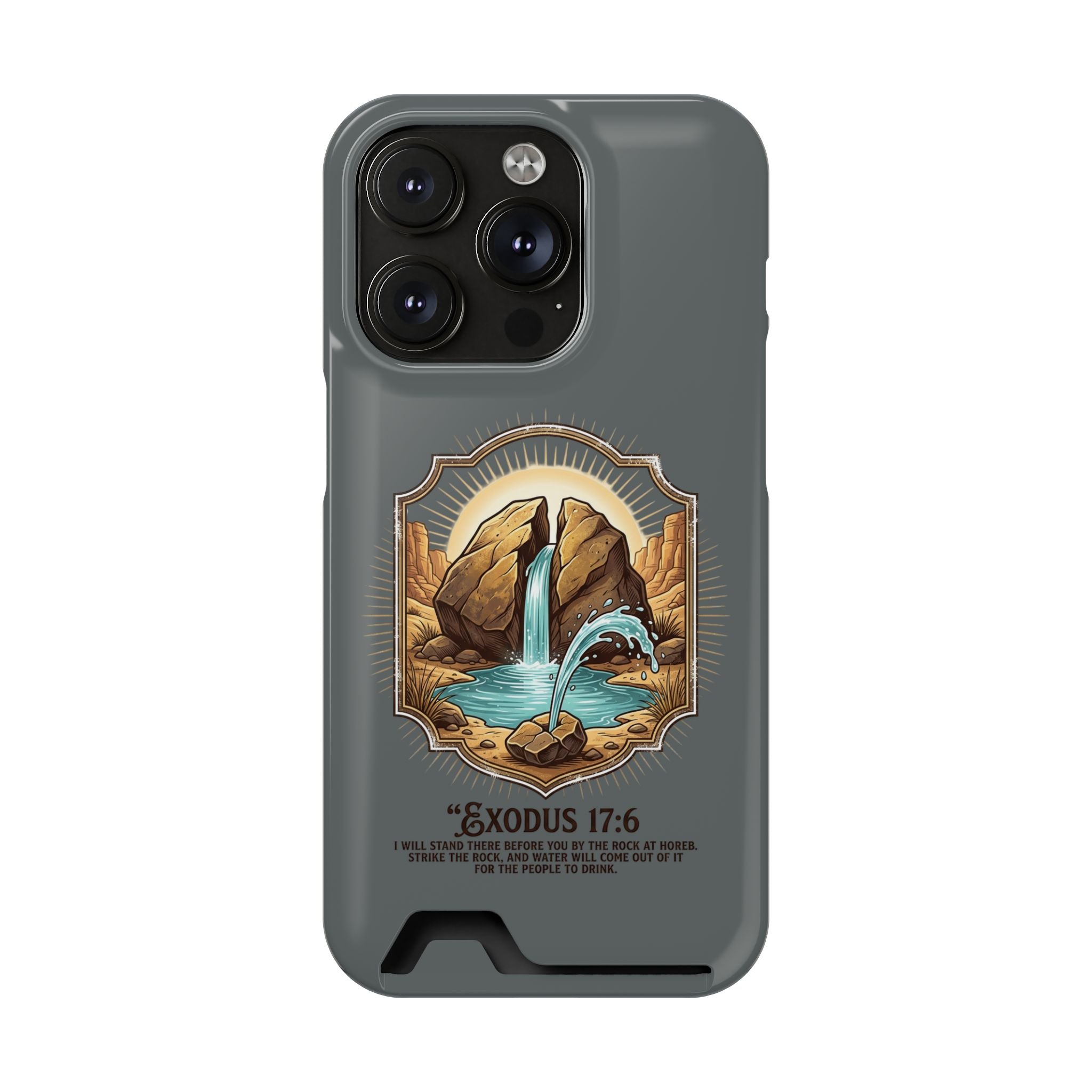 Exodus 17:6 Phone Case (Card Holder)