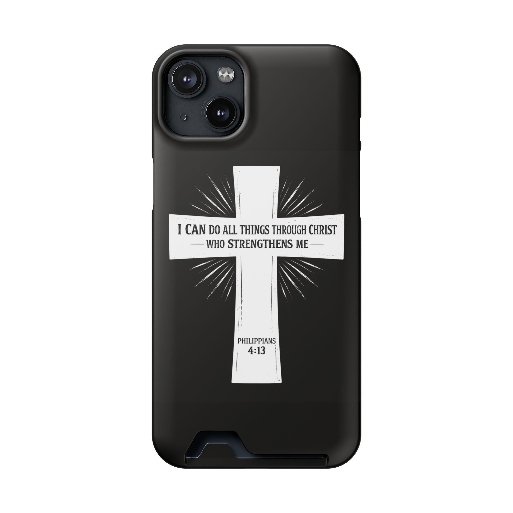 Philippians 4:13 Phone Case (Card Holder)