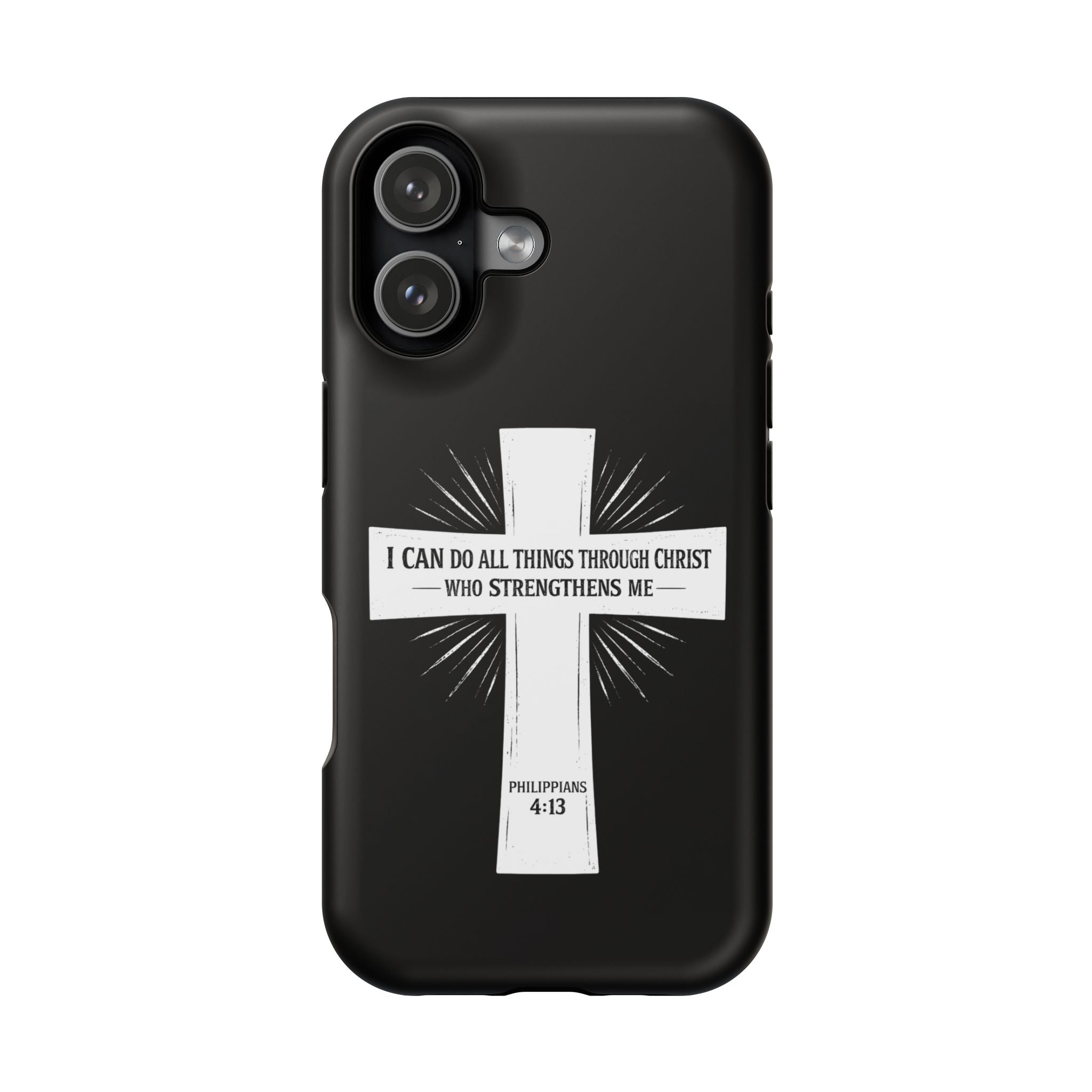 Philippians 4:13 Magnetic Impact-Resistant Cases
