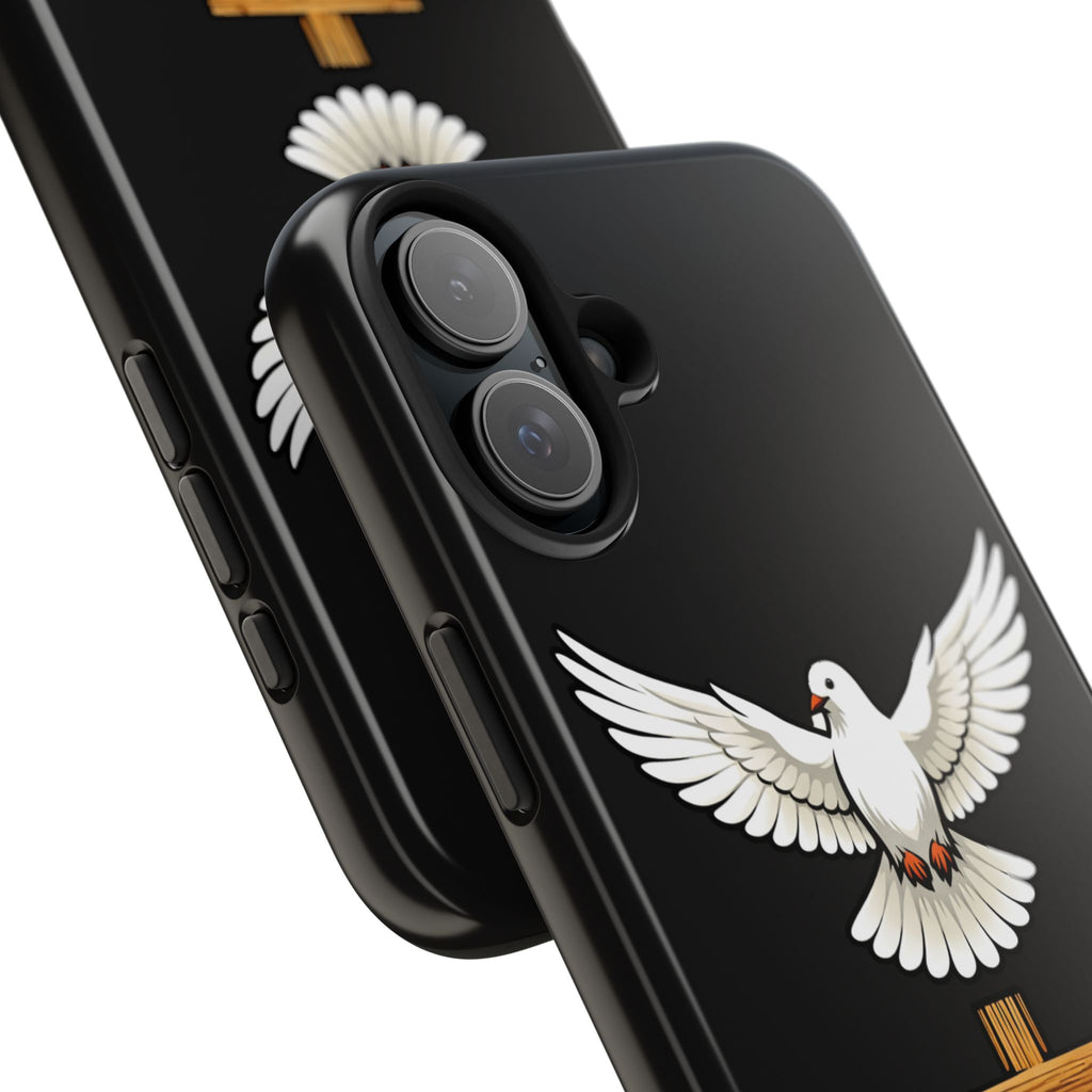 Dove and Cross Tough Phone Cases