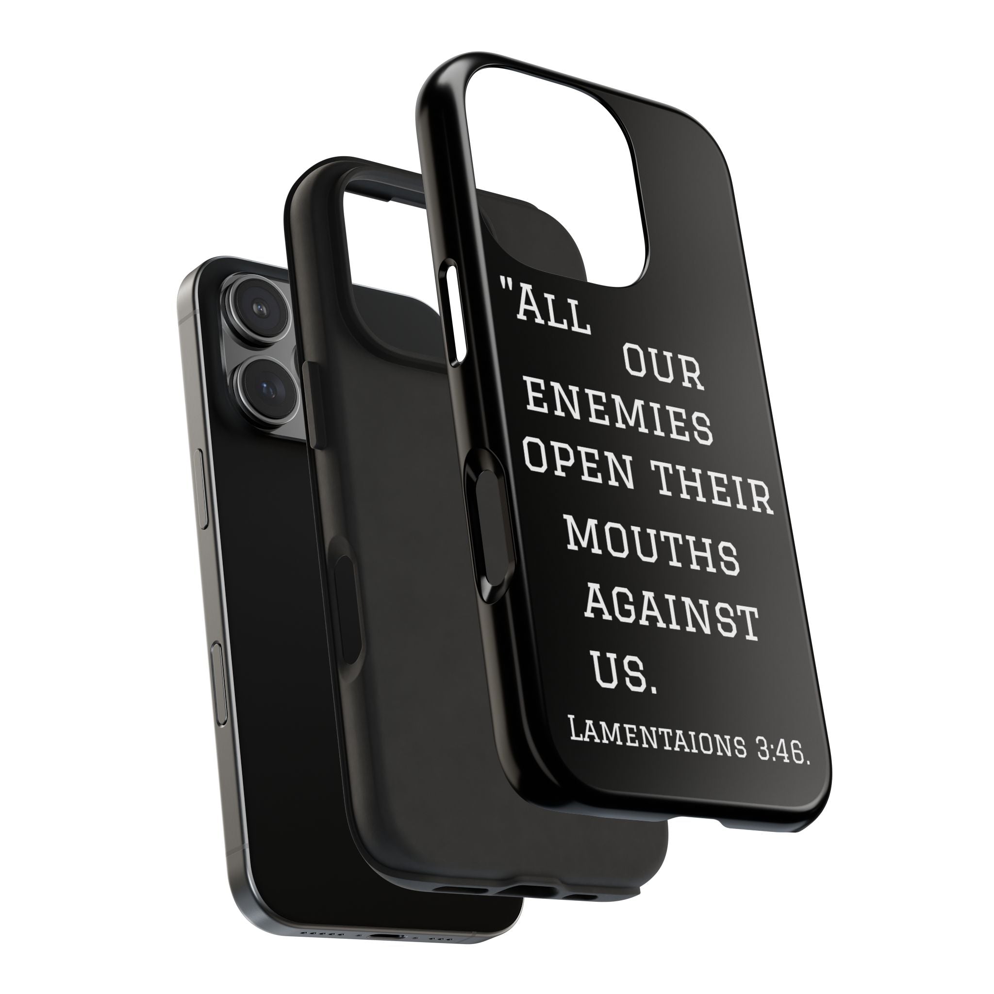Lamentations 3:46 phone case