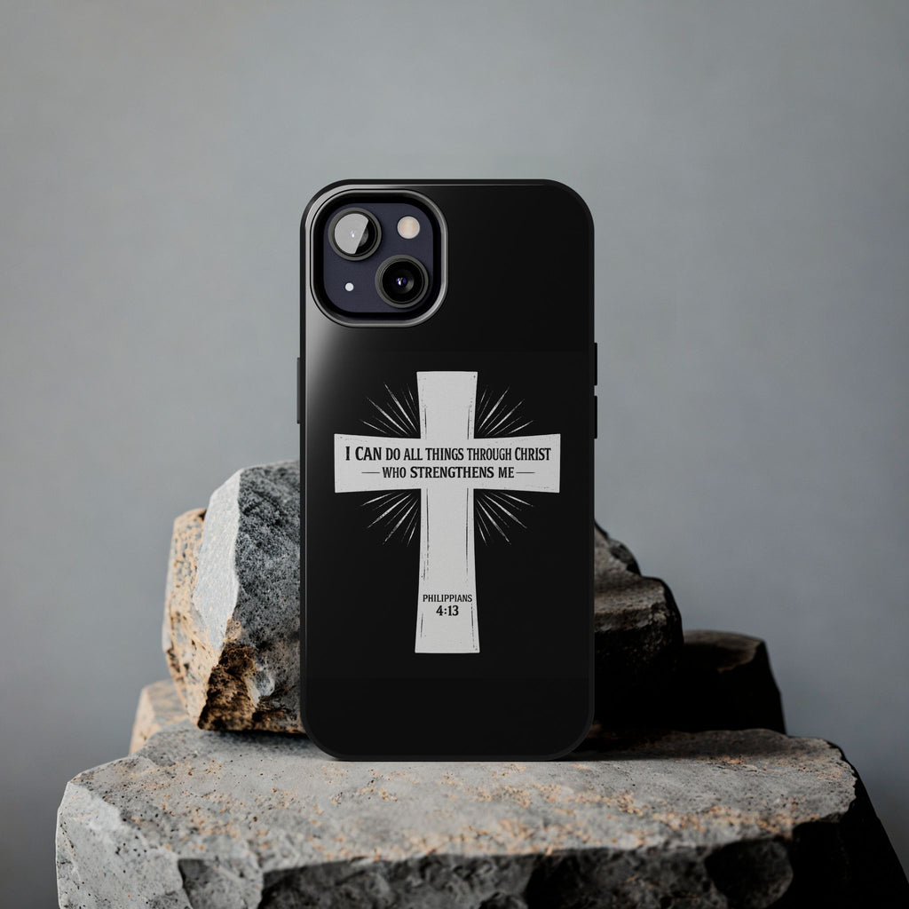 Philippians 4:13 Tough Phone Cases