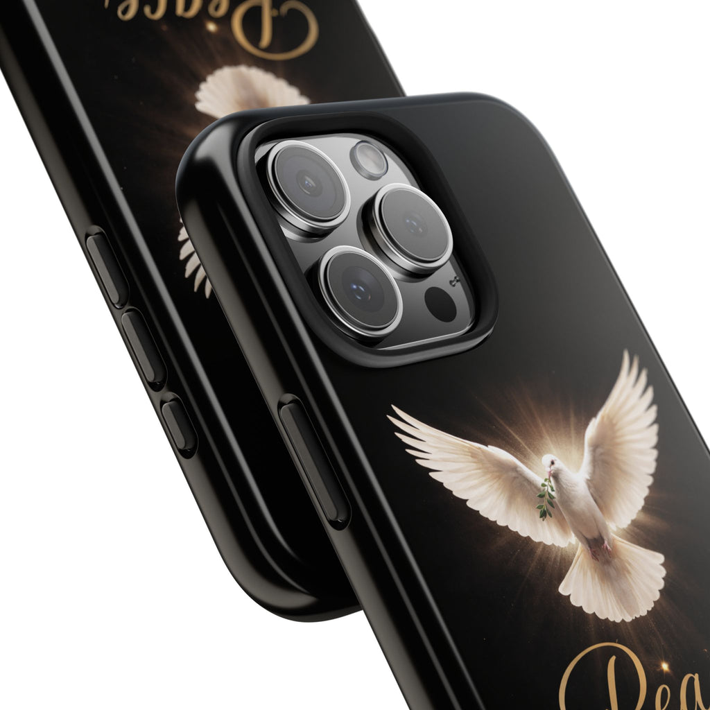 Dove with John 14:27 Tough Phone Cases