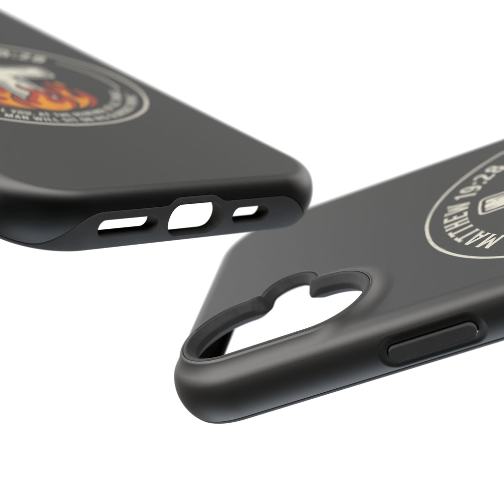 Matthew 19:28 with Cross Magnetic Impact-Resistant Cases