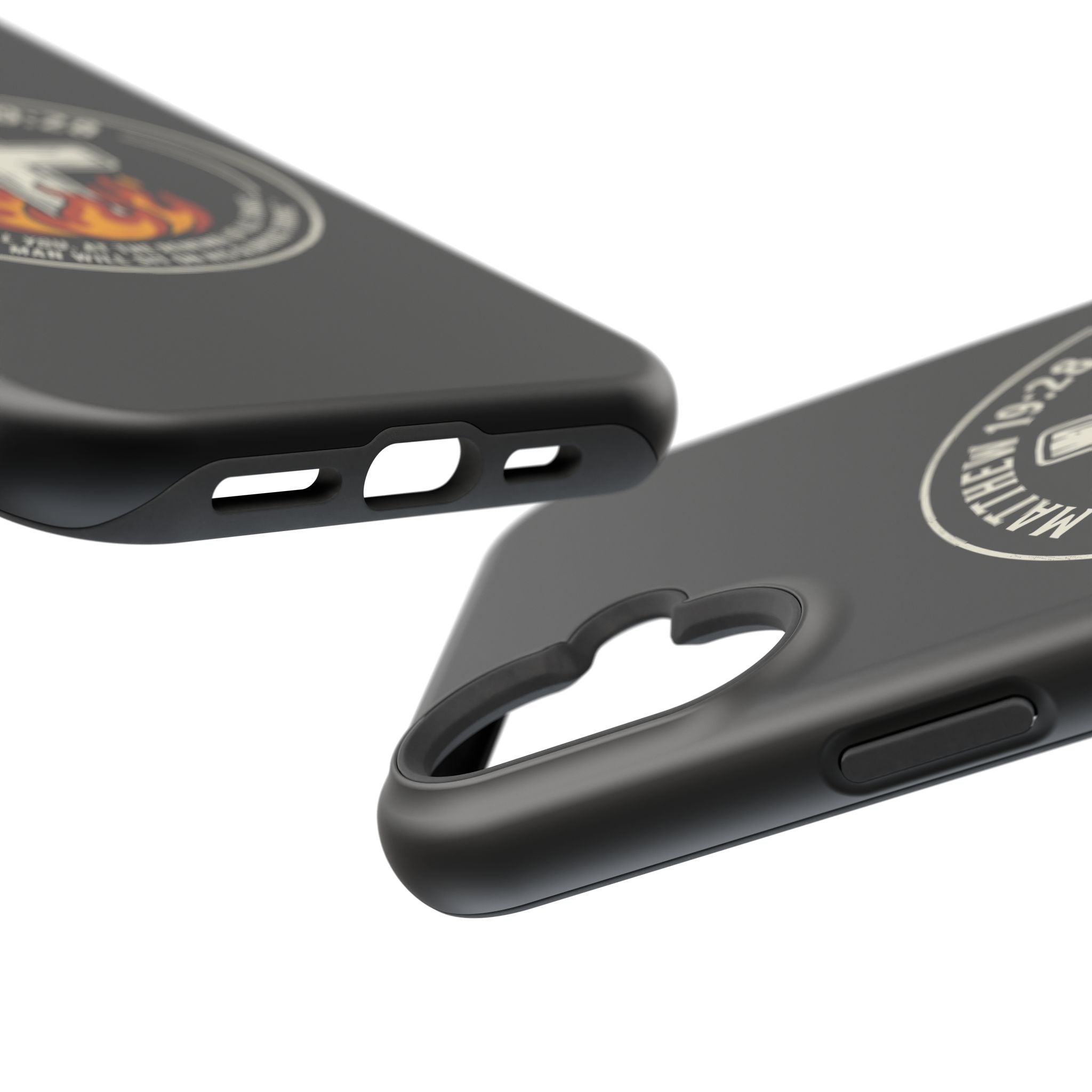 Matthew 19:28 with Cross Magnetic Impact-Resistant Cases