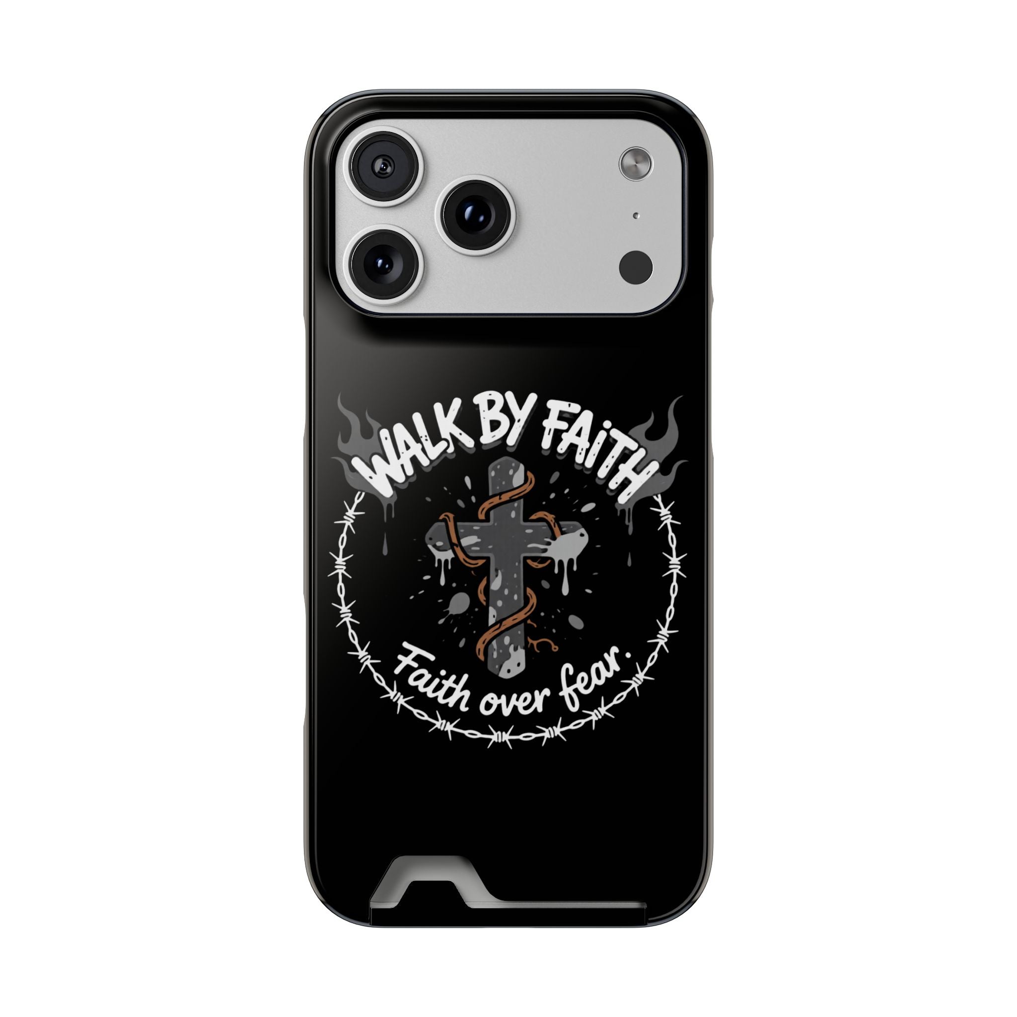 Walk by faith Phone Case (Card Holder)
