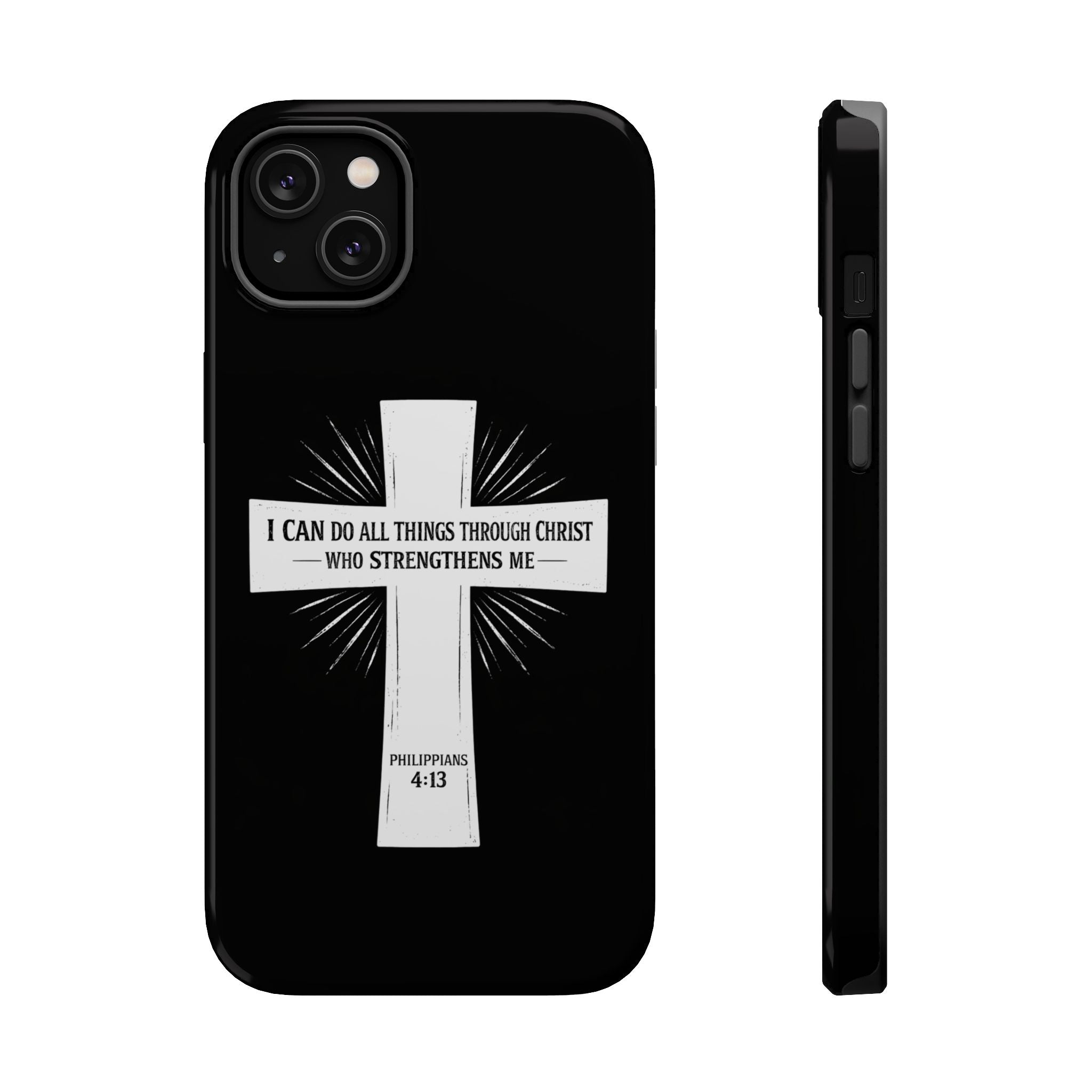 Philippians 4:13 Magnetic Impact-Resistant Cases