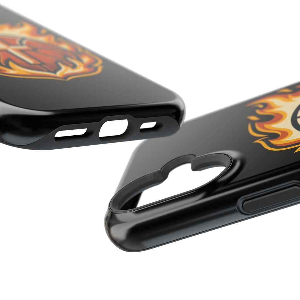 Basketball with cross and fire Impact-Resistant Cases