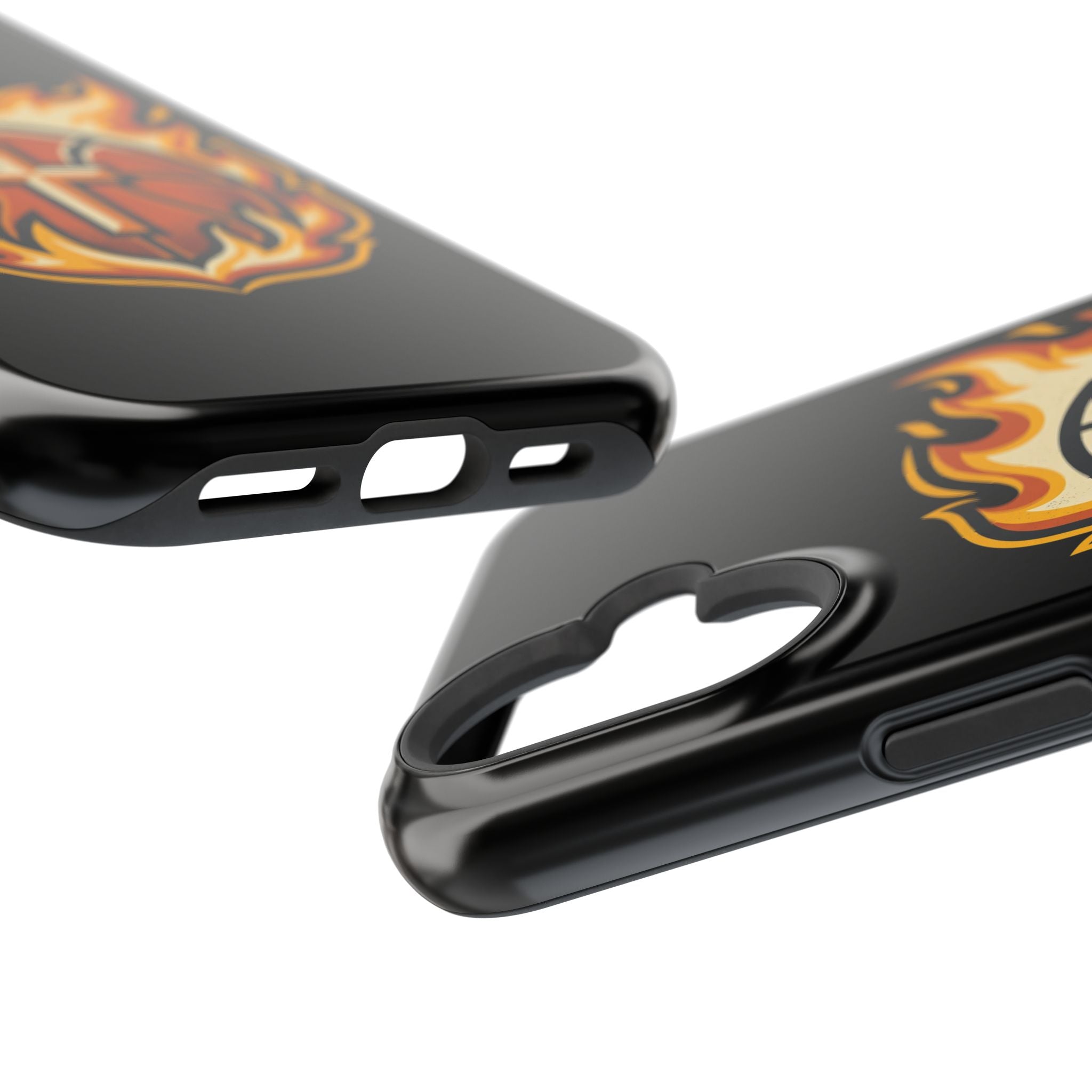 Basketball with cross and fire Impact-Resistant Cases