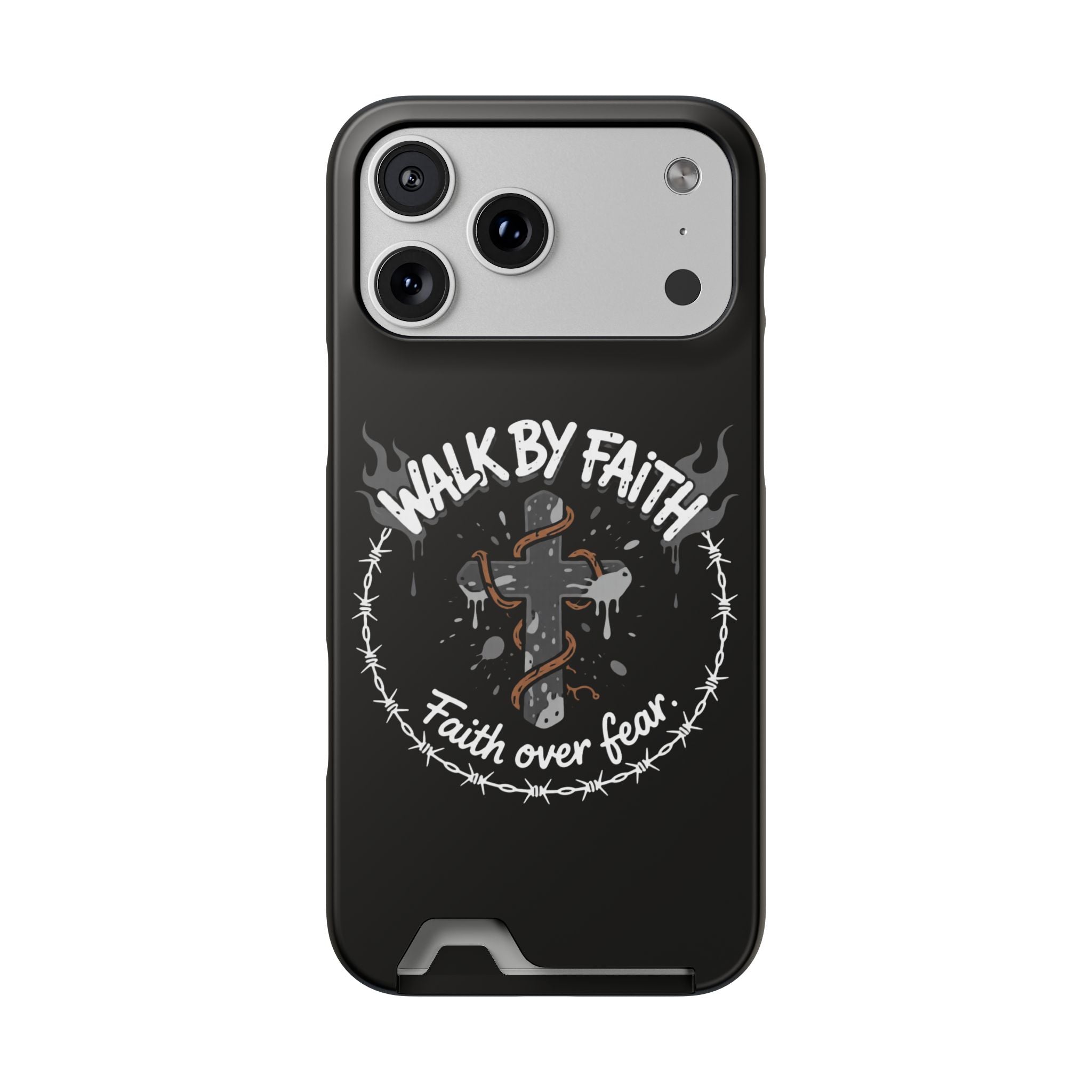 Walk by faith Phone Case (Card Holder)
