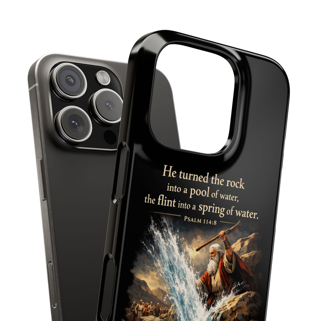 Psalms 114:8 Slim Phone Cases