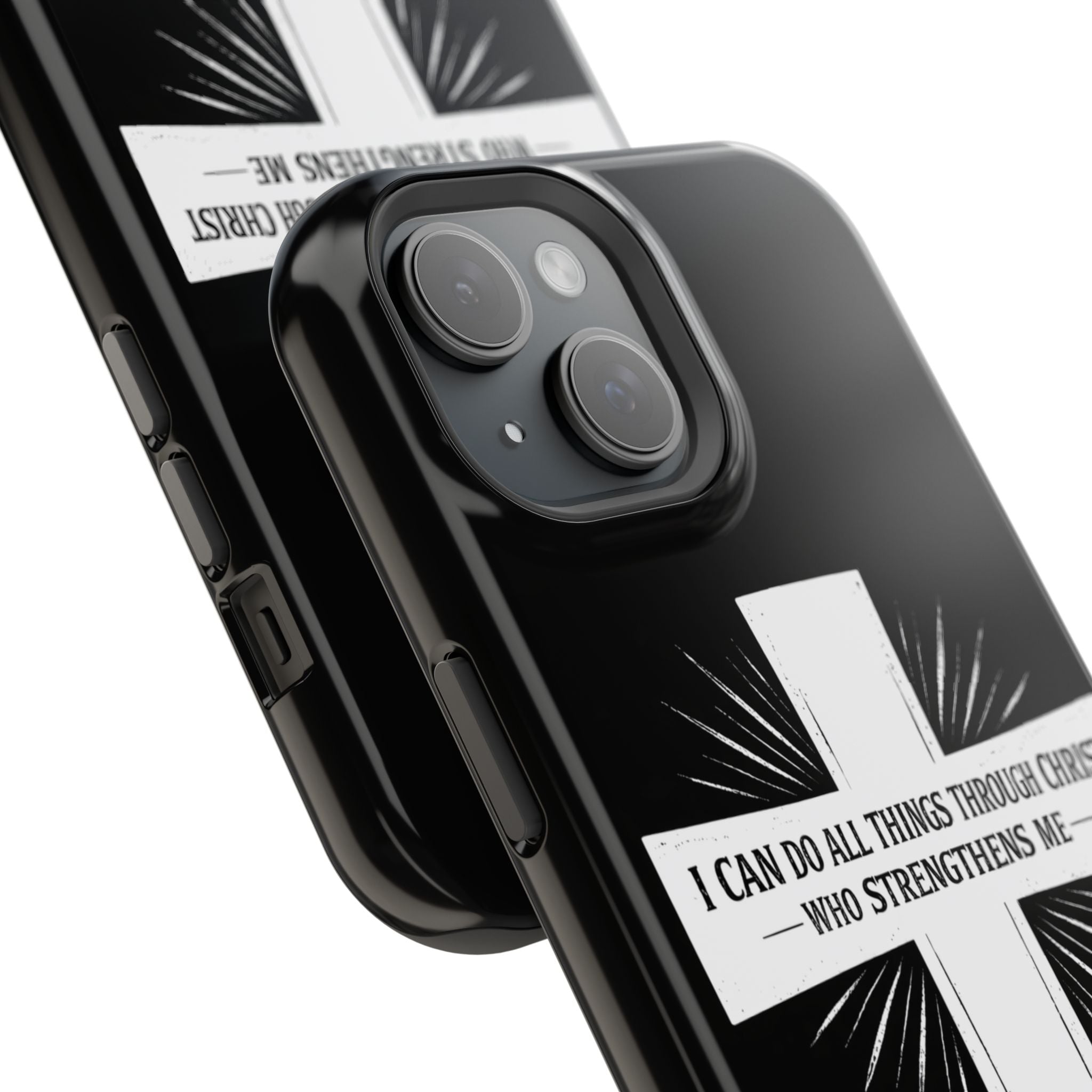 Philippians 4:13 Magnetic Impact-Resistant Cases