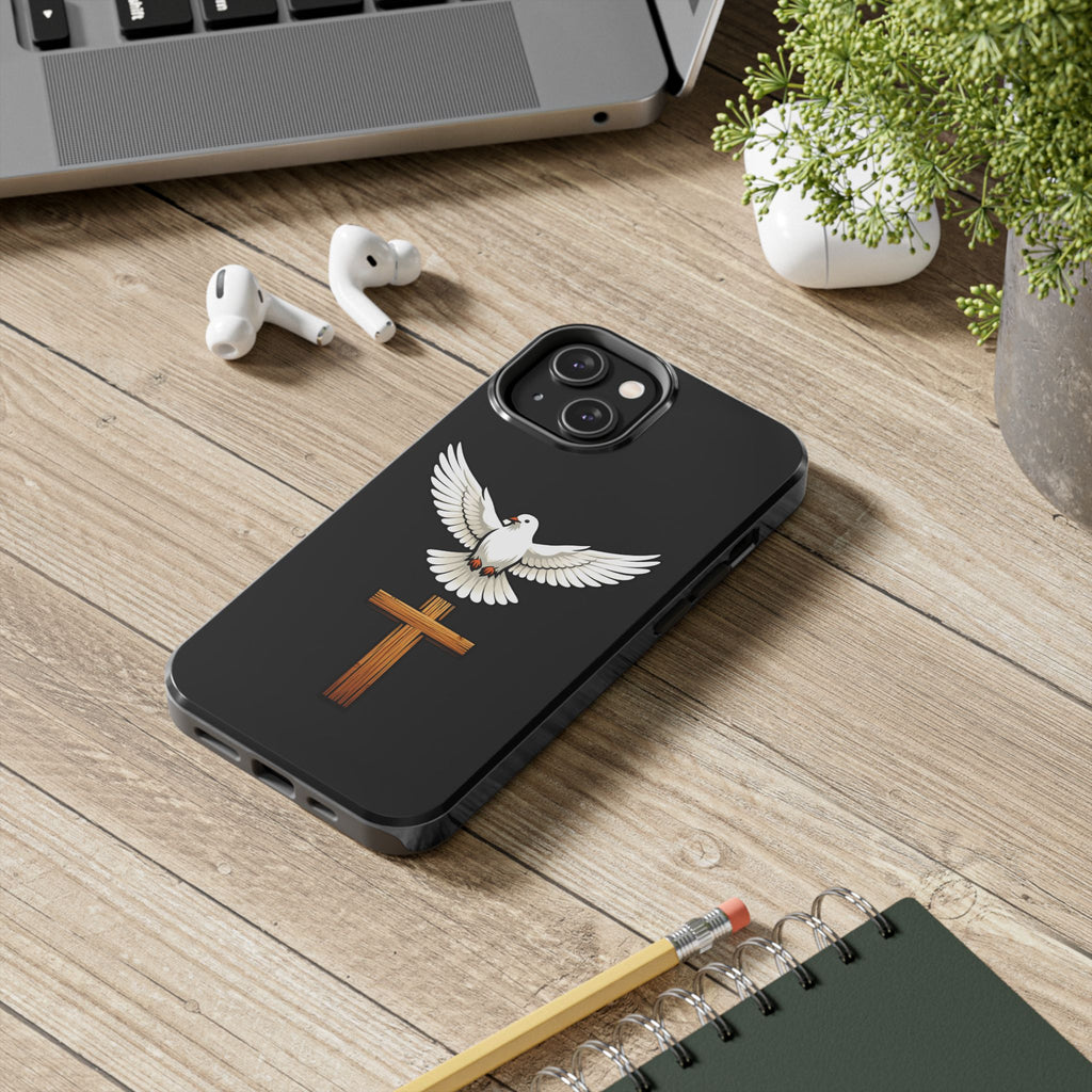 Dove and Cross Tough Phone Cases