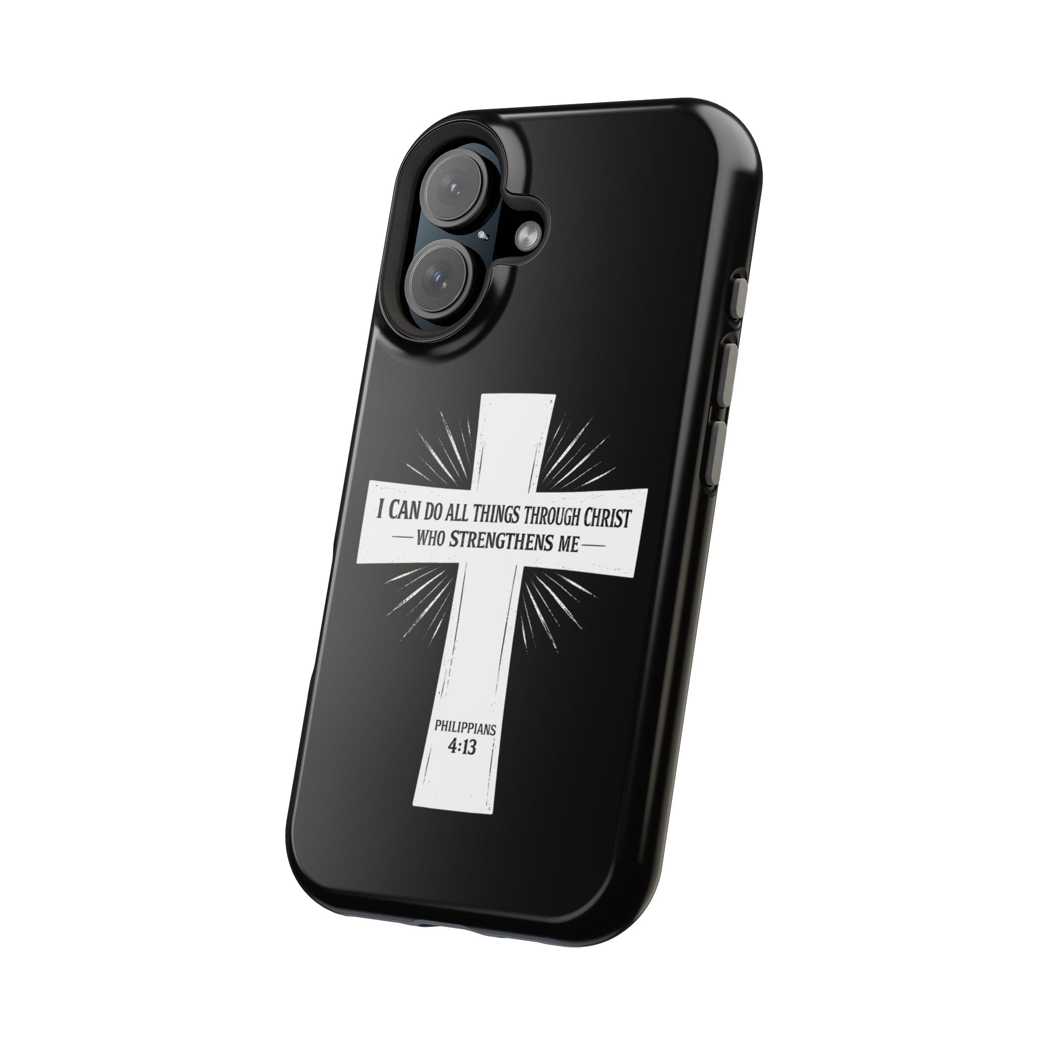 Philippians 4:13 Magnetic Impact-Resistant Cases