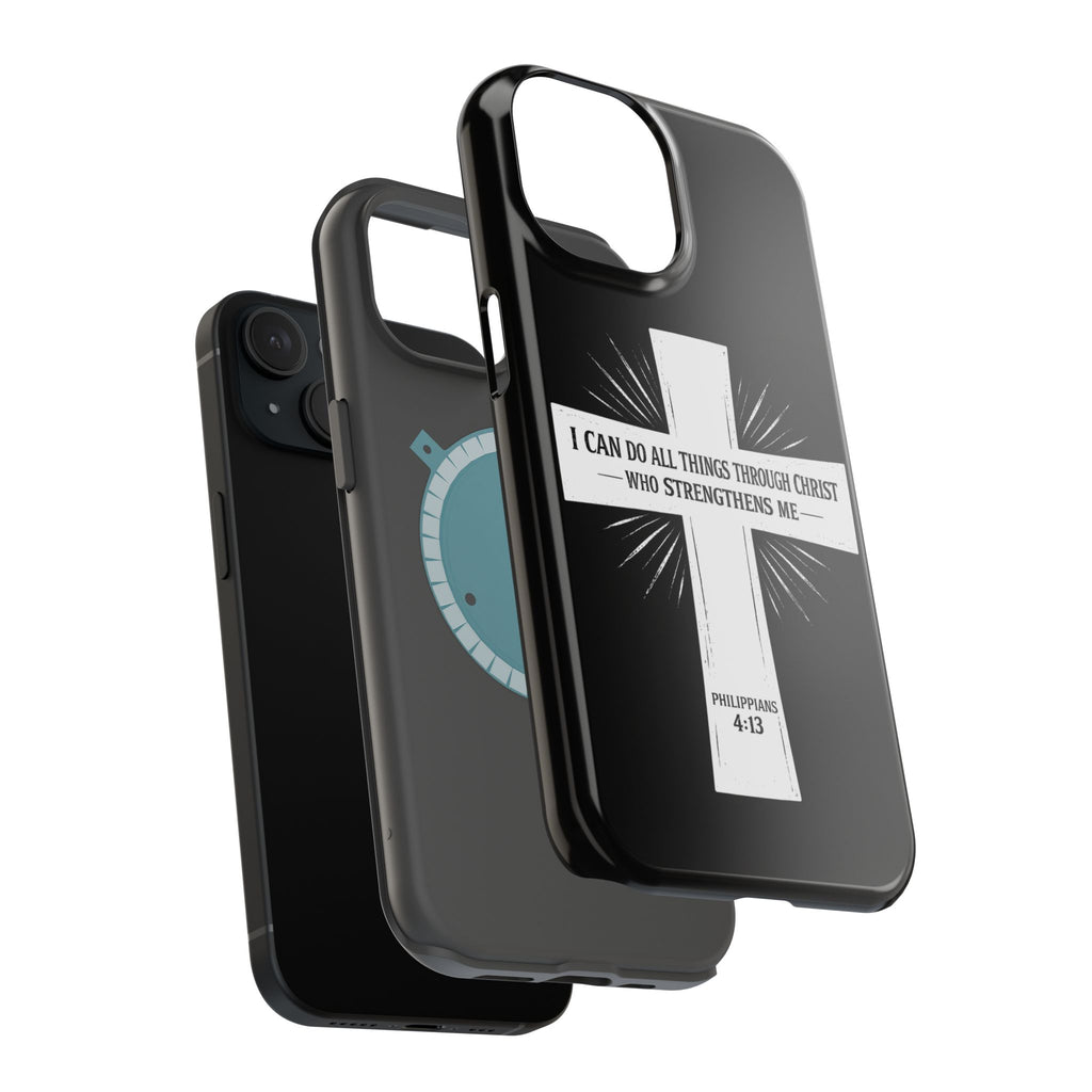 Philippians 4:13 Magnetic Impact-Resistant Cases