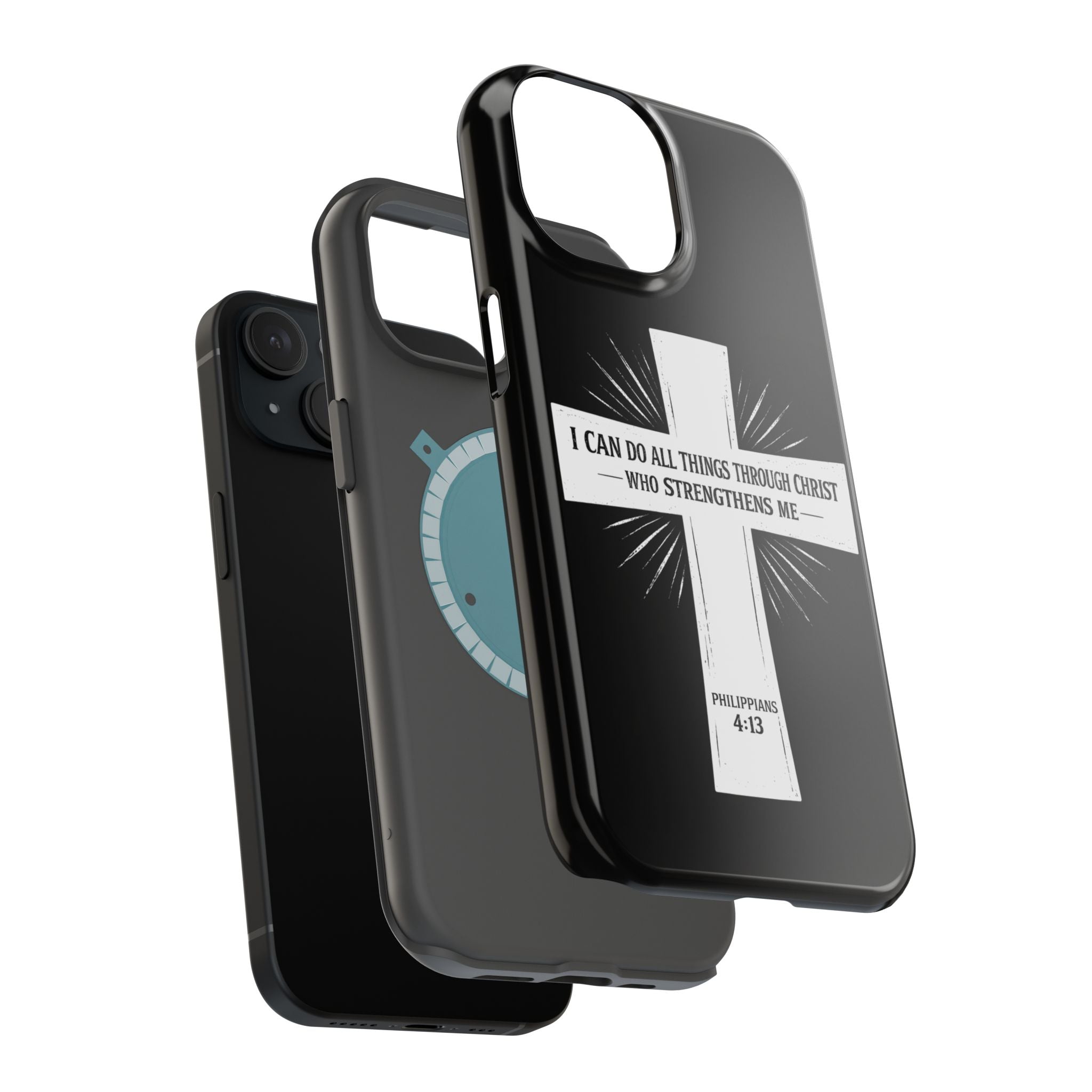 Philippians 4:13 Magnetic Impact-Resistant Cases