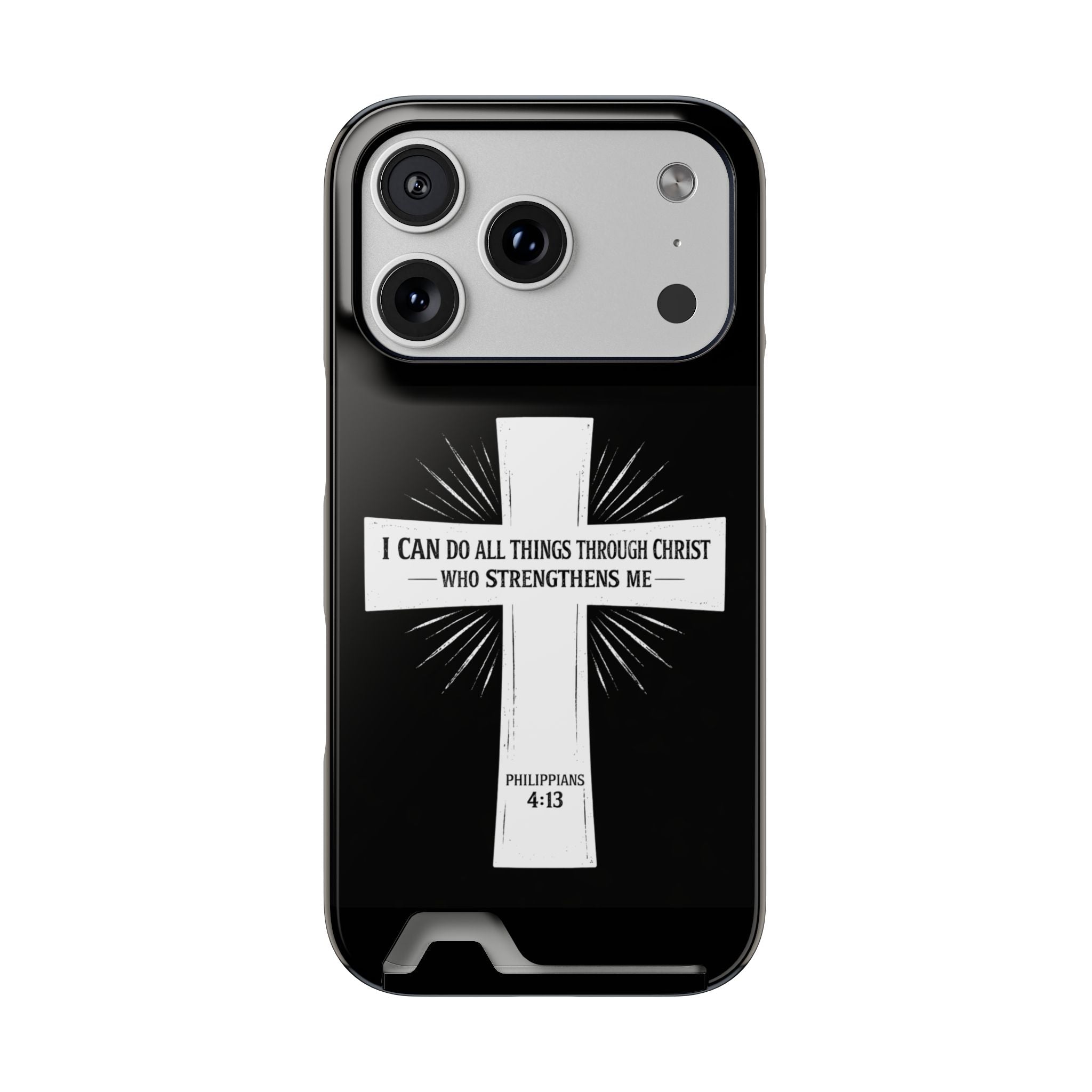 Philippians 4:13 Phone Case (Card Holder)