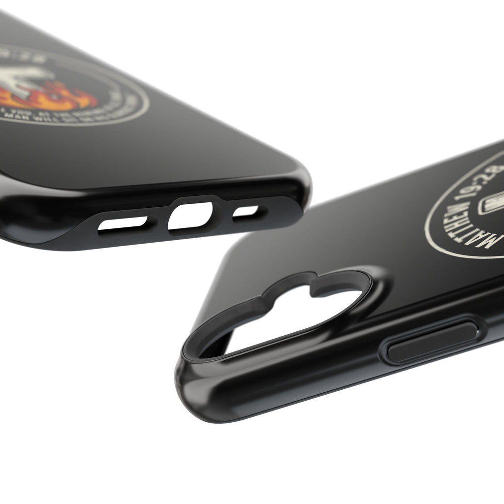 Matthew 19:28 with Cross Magnetic Impact-Resistant Cases