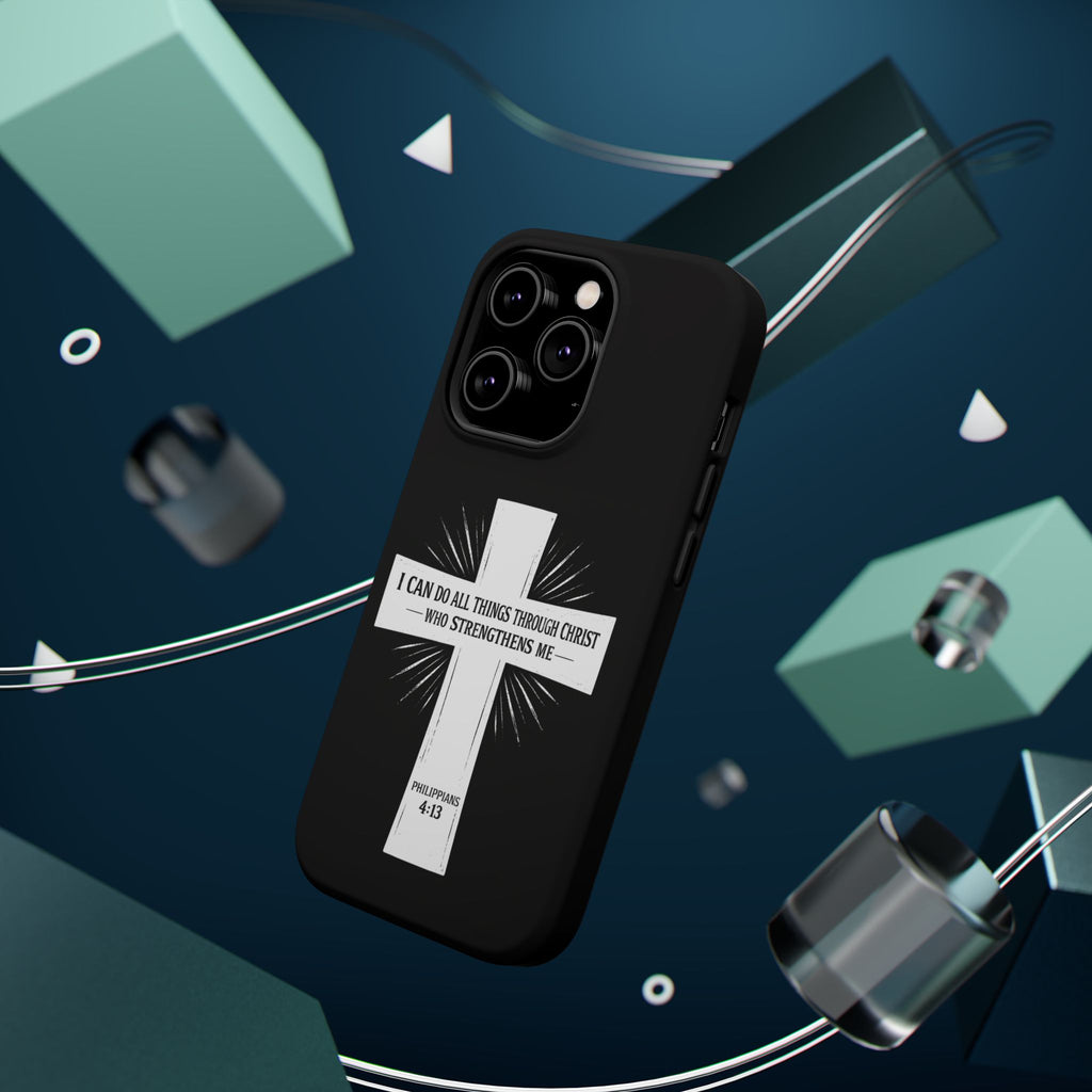 Philippians 4:13 Magnetic Impact-Resistant Cases