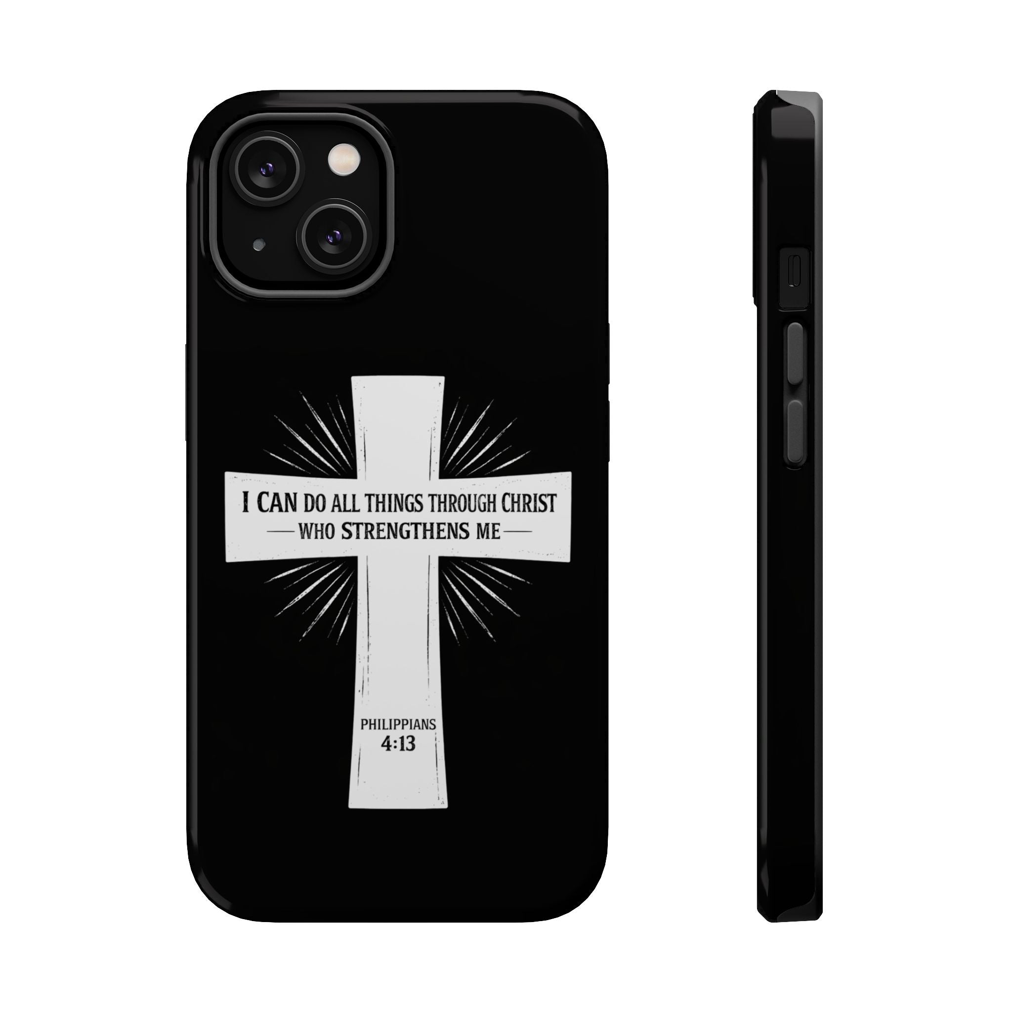 Philippians 4:13 Magnetic Impact-Resistant Cases