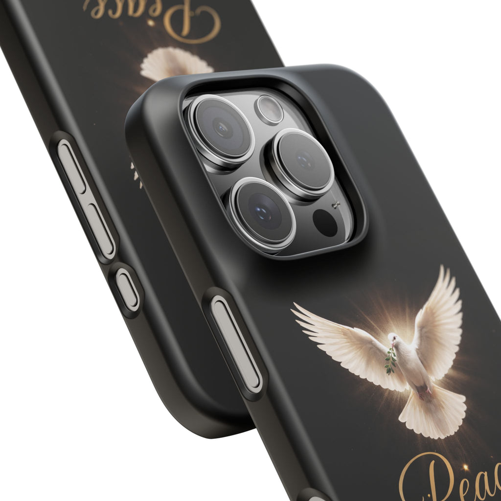 Dove with John 14:27 with Snap Cases