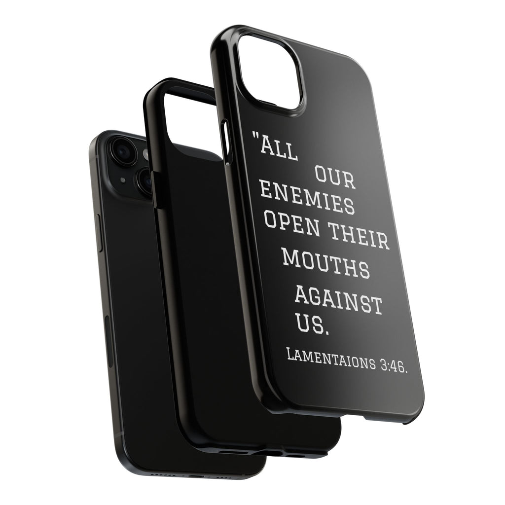 Lamentations 3:46 phone case