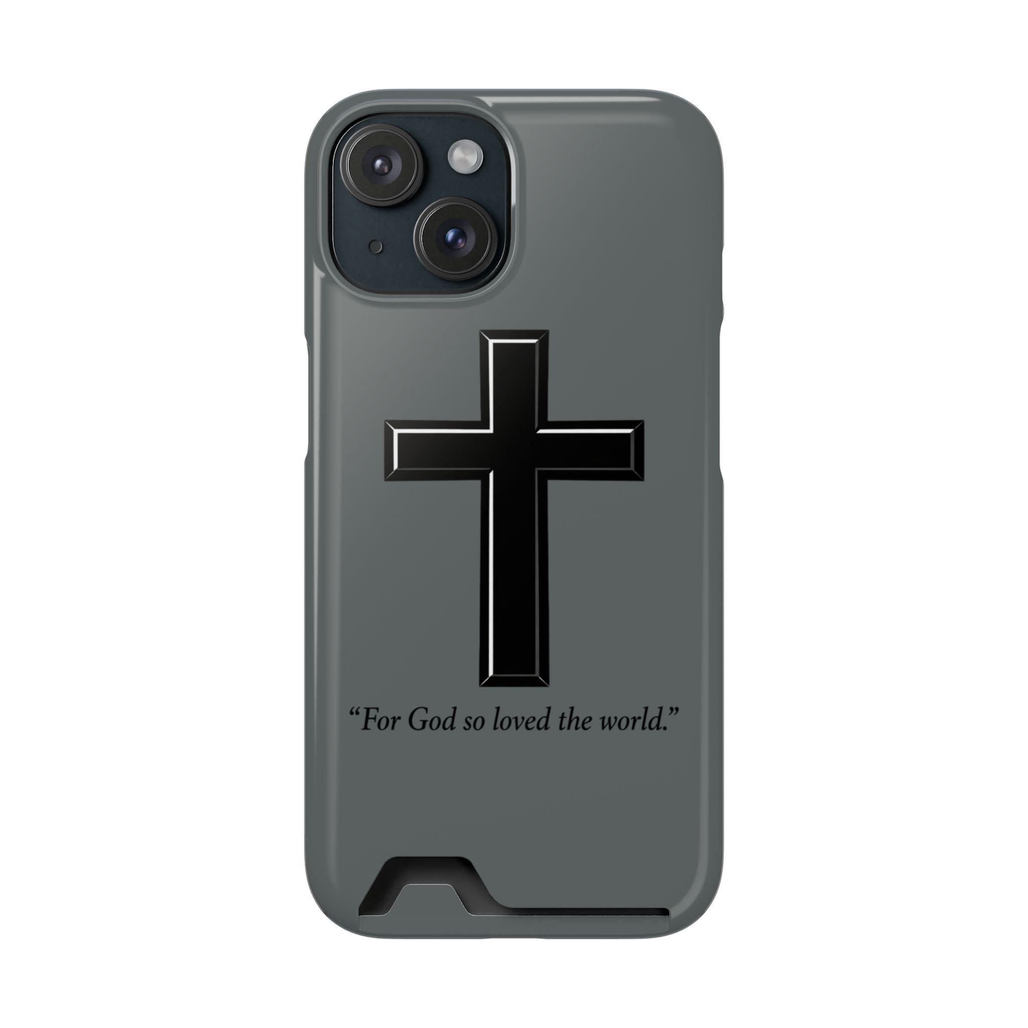 John 3:16 Phone Case (Card Holder)